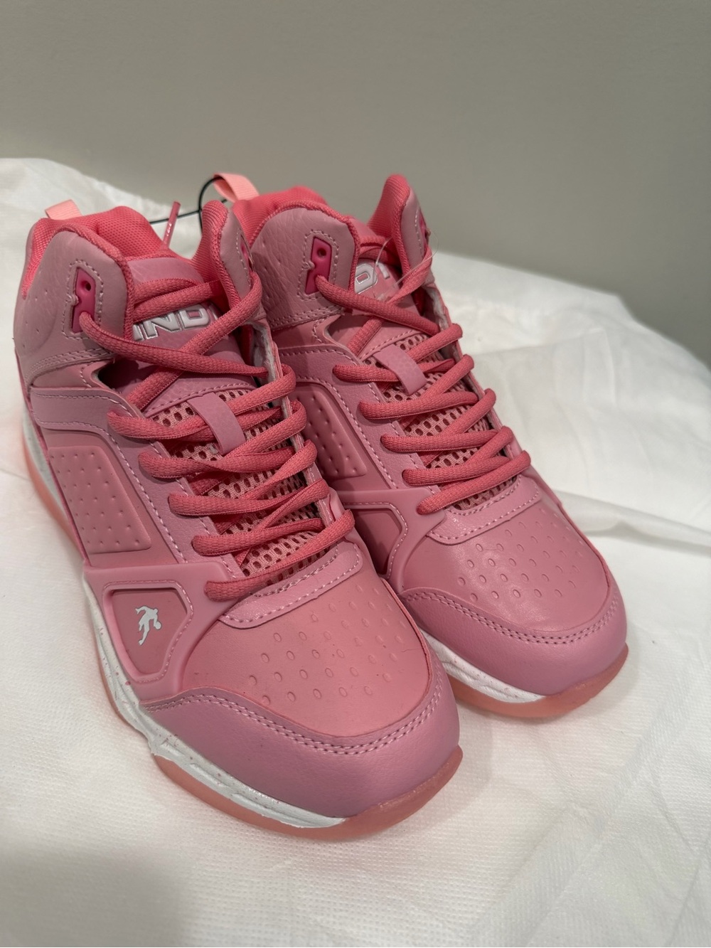 And1 Girls Pink High-Top Sneakers